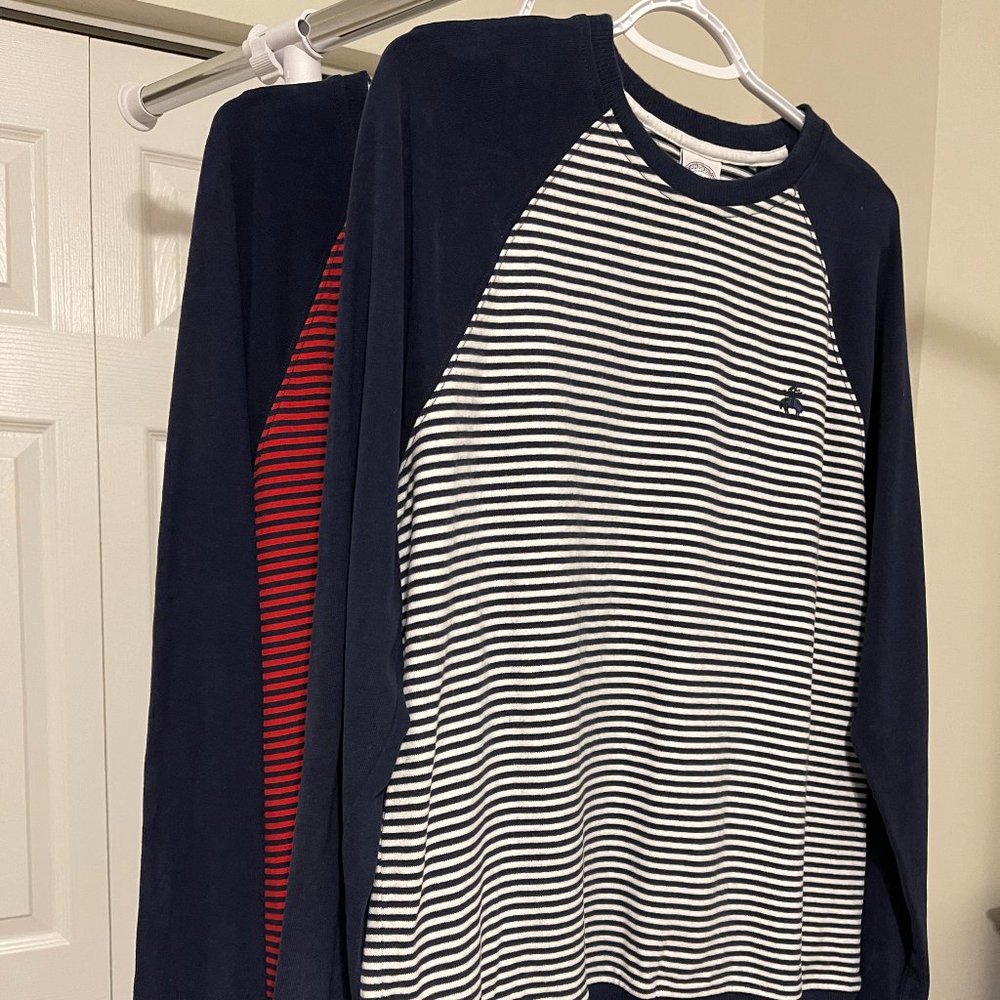 A Set of 2 Preloved Men’s Brooks Brothers Crewneck Pullover Sweatshirts